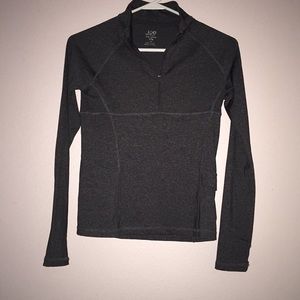 Kids Stretchy grey athletic long sleeve